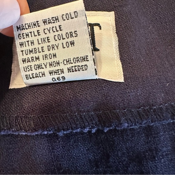 J.R.T  / Size 10 Dress / Navy Blue /Linen-Cotton Blended (O) - Picture 8 of 11
